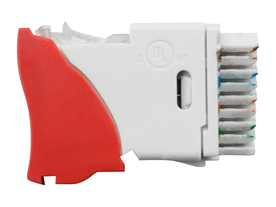 Siemon U6-H03NB - Jack RJ-45 Cat6 UltraMAX para Placas Plano/Angular color Rojo (No incluye íconos Z-ICON-**B) 3