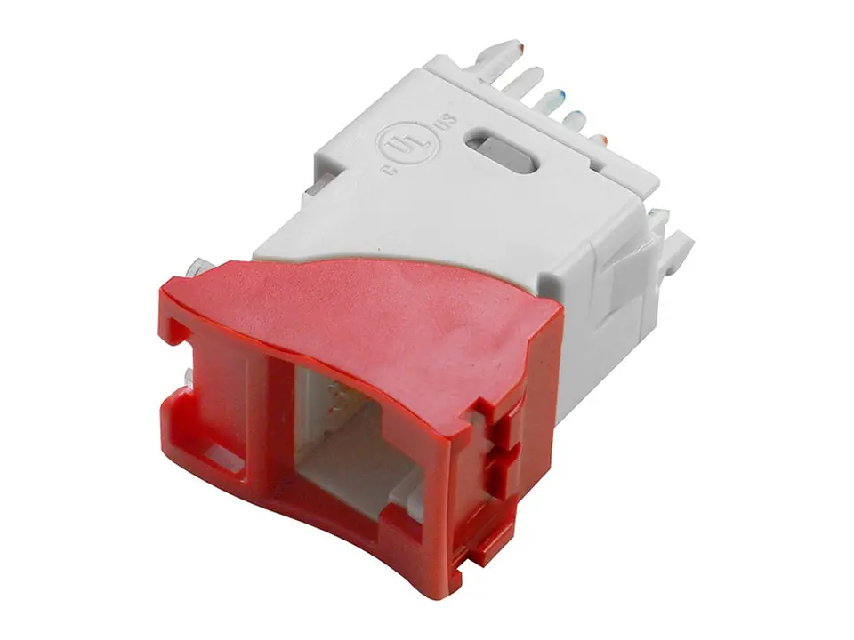 Siemon U6-H03NB - Jack RJ-45 Cat6 UltraMAX para Placas Plano/Angular color Rojo (No incluye íconos Z-ICON-**B) 4