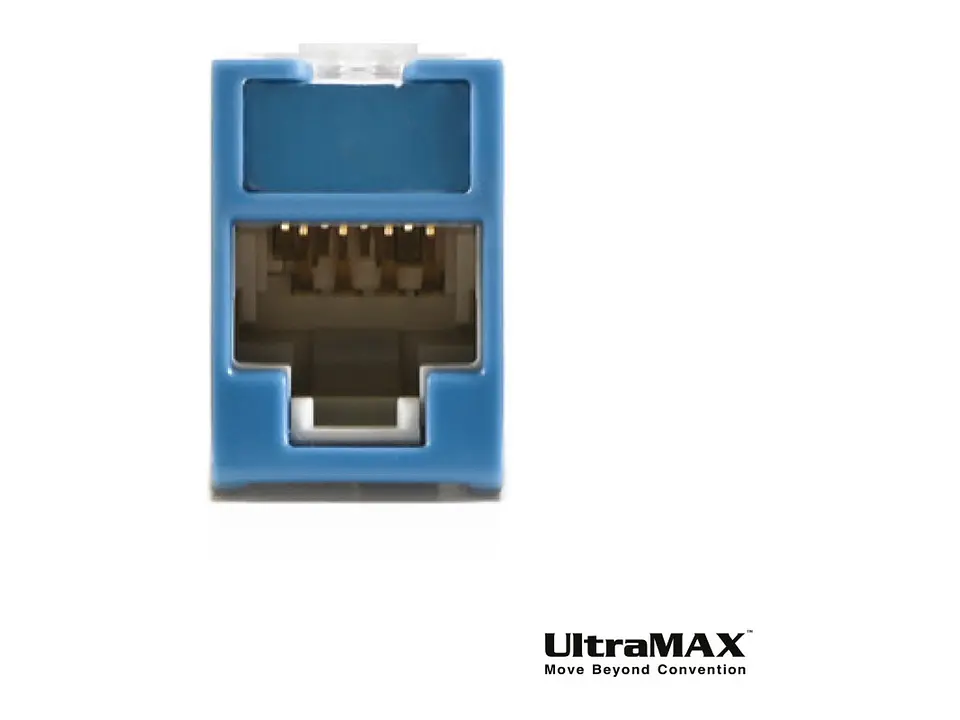 Siemon U6-H06NB - Jack RJ-45 Cat6 UltraMAX para Placas Plano/Angular color Azul (No incluye íconos Z-ICON-**B) 3