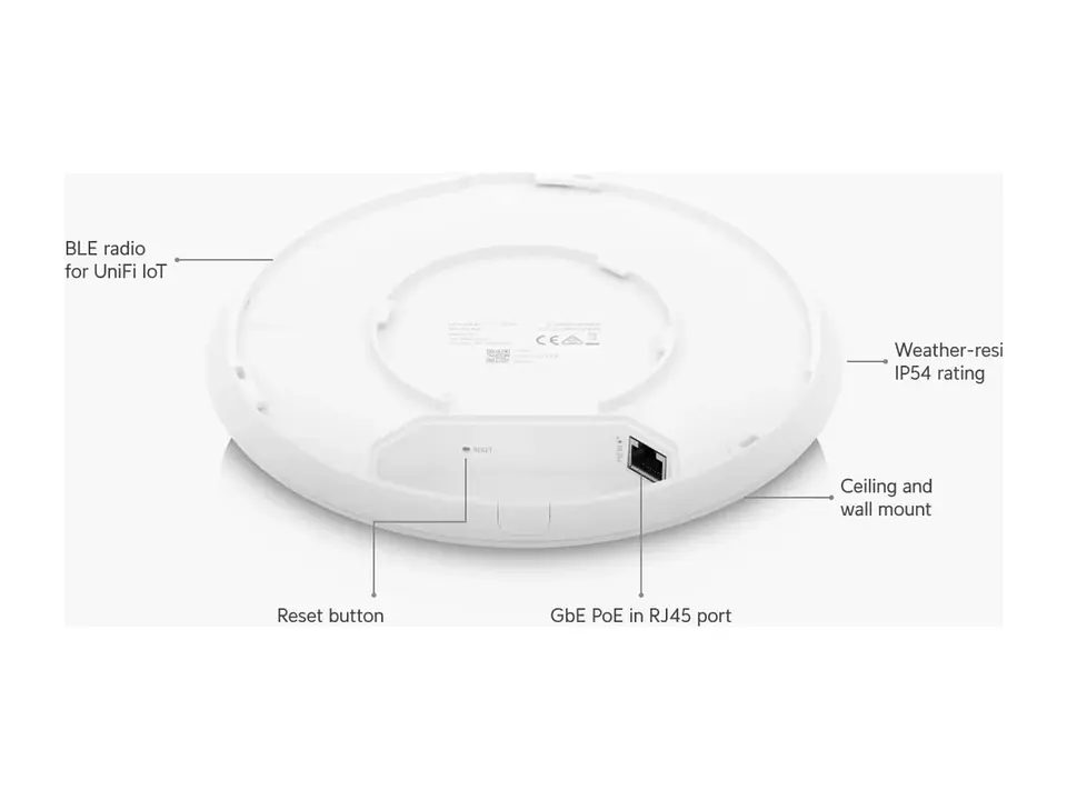 Ubiquiti U6-PRO - Unifi Access Point WI-FI 6 AX5300 High Capacity 3