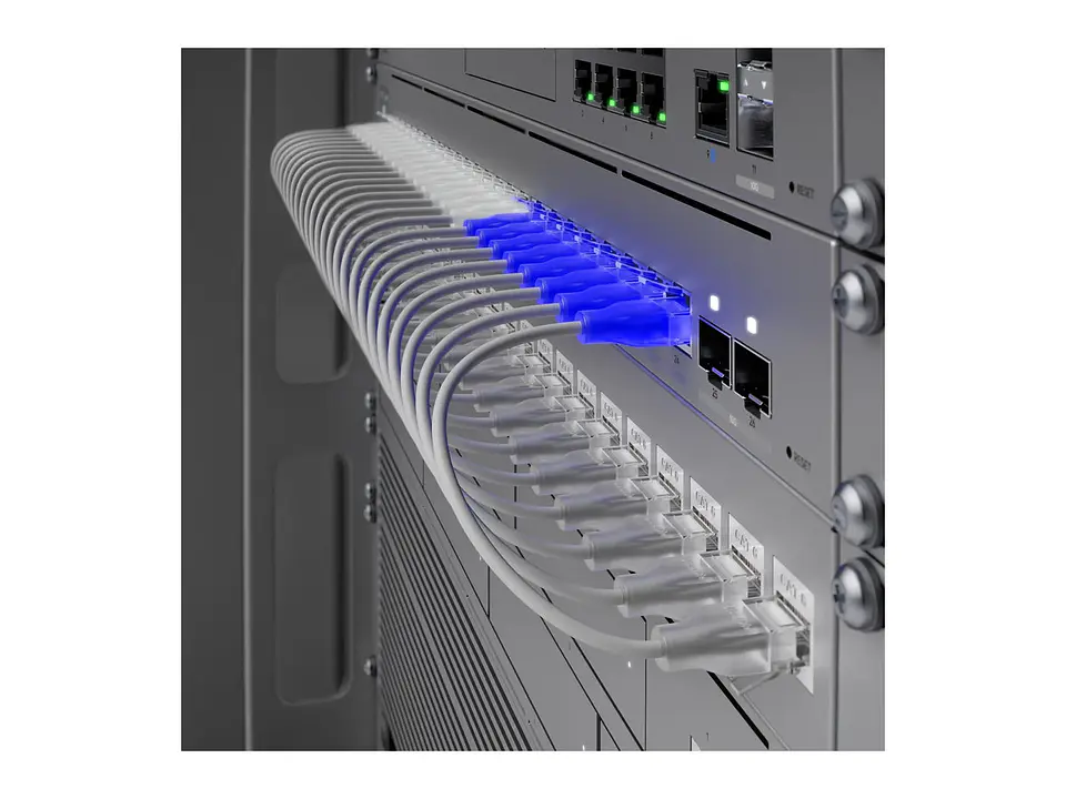 UNIFI UACC-CABLE-PATCH-EL-0.15M-W- Cable de red Ubiquiti UniFi Etherlighting blanco de 15 cm 1