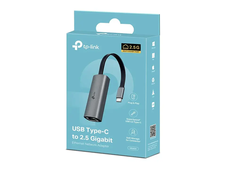 TP-Link UE302C - Adaptador USB-C a Ethernet 2.5 Gigabit 3