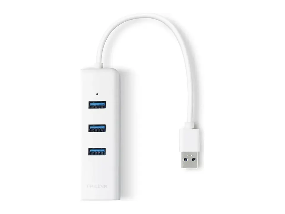 TP-Link UE330 - Adaptador USB a Ethernet Gigabit + Hub USB 3.0 (3 puertos) 3
