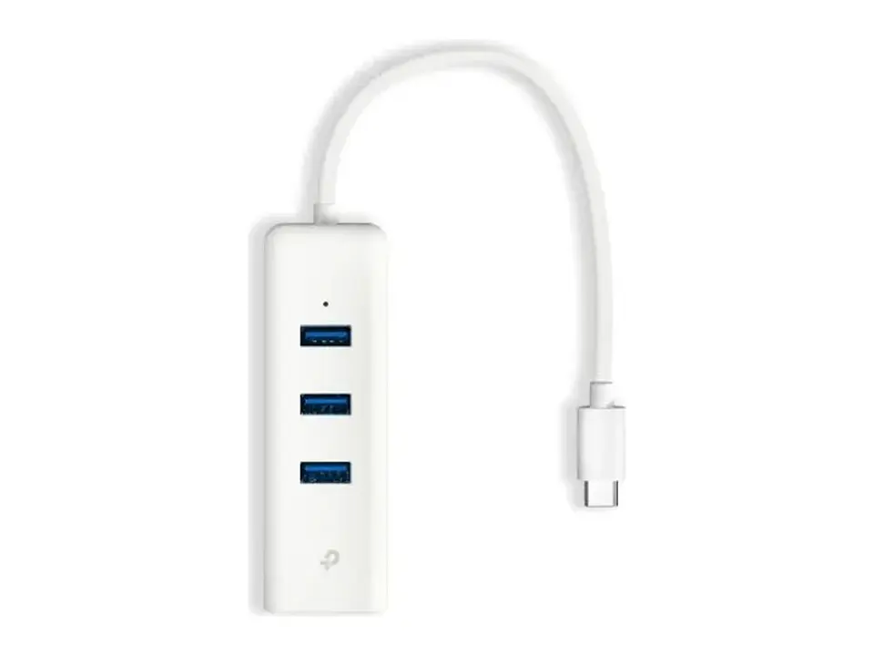 TP-Link UE330C - Adaptador USB-C a Ethernet Gigabit + Hub USB 3.0 (3 puertos) 1