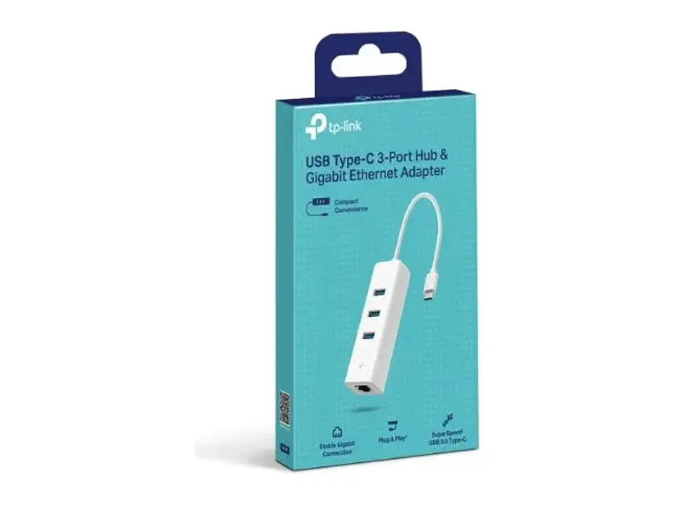 TP-Link UE330C - Adaptador USB-C a Ethernet Gigabit + Hub USB 3.0 (3 puertos) 4