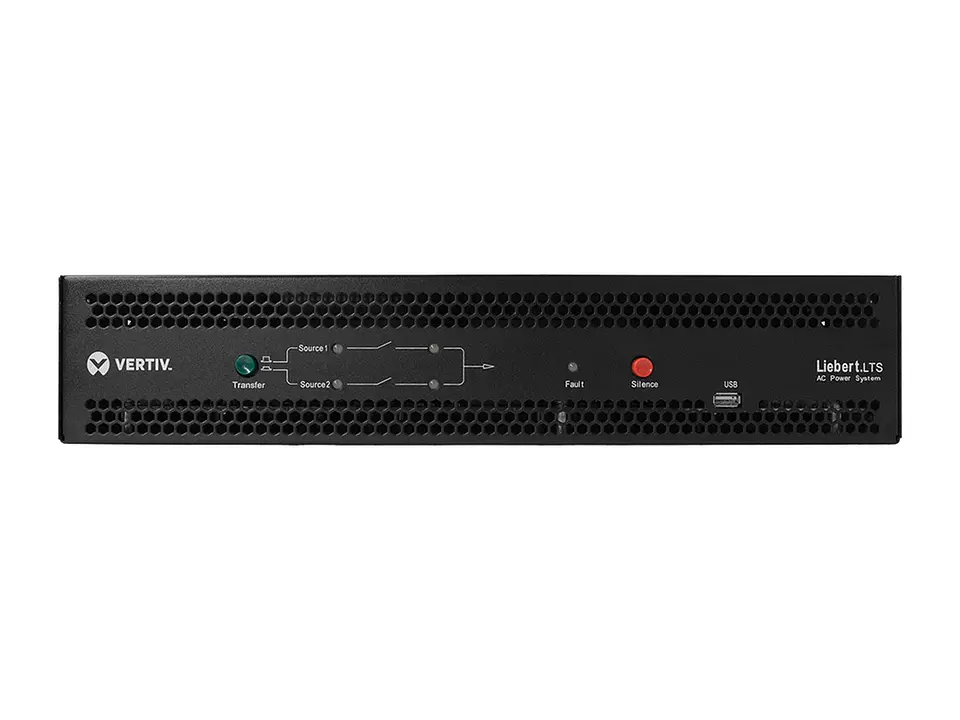 Vertiv UF-LTS32-1P - Rack ATS, 32A, 7kVA, Horizontal, (4) C13 + (4) C19 output, hardwired 2