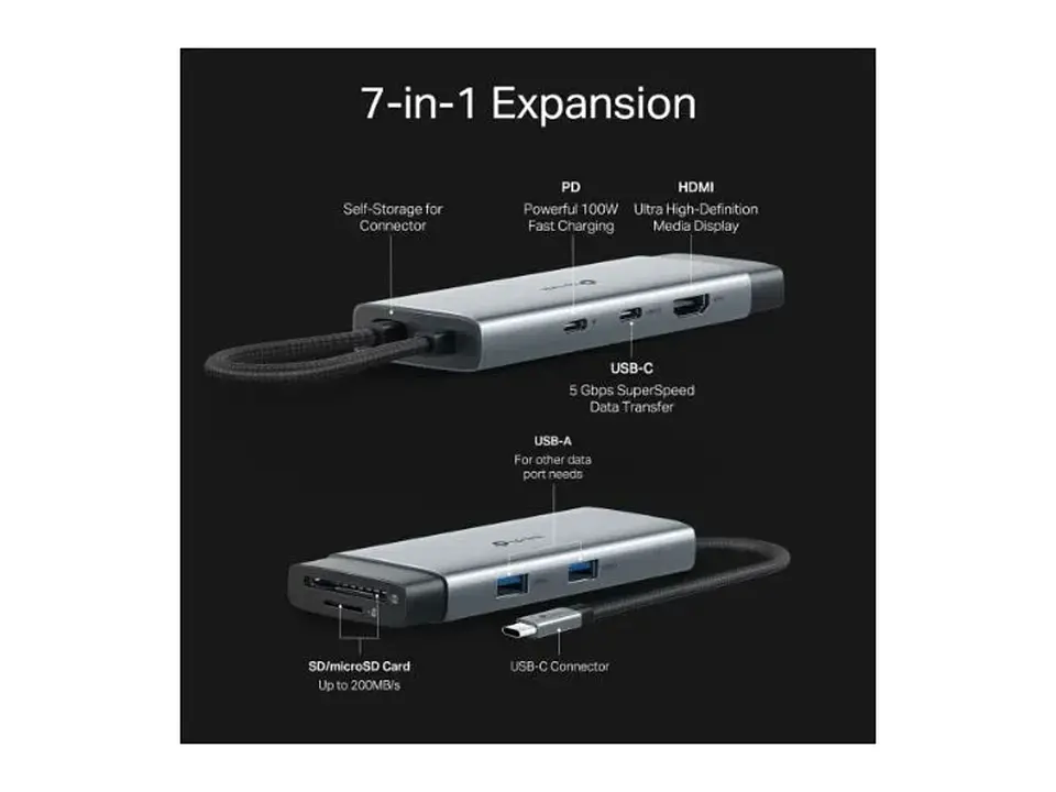 TP-Link UH7020C - Hub USB-C 7 en 1 4