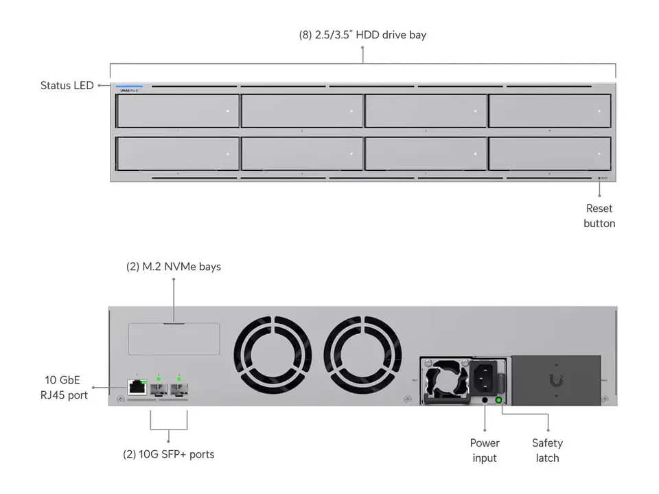 Servidor NAS Ubiquiti UNAS Pro 7x HDD/SSD 2