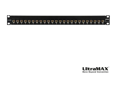 Siemon UP6-F1-24K-RS - Patch Panel Modular 24 Puertos UltraMAX Cat6 (Incluye 24 Jacks U6-P00NB)