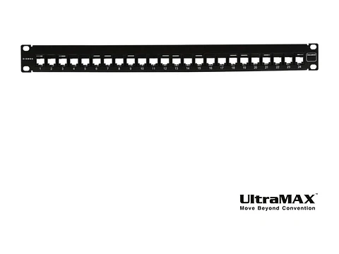 Siemon UPN-F1-24E-RS - Patch Panel Modular 24 Puertos UltraMAX Cat6 (Vacio). Requiere Jacks U6-P00NB)