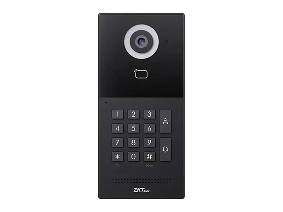 ZKTeco VEX-B25L - Video Portero PoE 2MP- 2 Relay IP65 IK06 Aluminio Vidrio Templadoabs Keypad 20K Usuarios 60K Tarjetas Mf 13.56 MHz 1