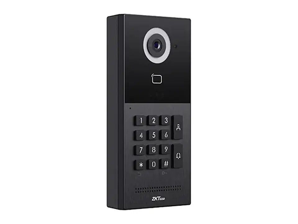 ZKTeco VEX-B25L - Video Portero PoE 2MP- 2 Relay IP65 IK06 Aluminio Vidrio Templadoabs Keypad 20K Usuarios 60K Tarjetas Mf 13.56 MHz 2