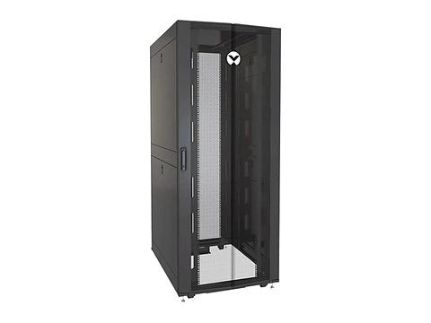Vertiv VR3150 - Gabinete de Piso 42-RU 2,000 x 800 x 1,100mm VR Rack Negro (Puerta frontal simple y posterior doble hoja, ambas con malla)