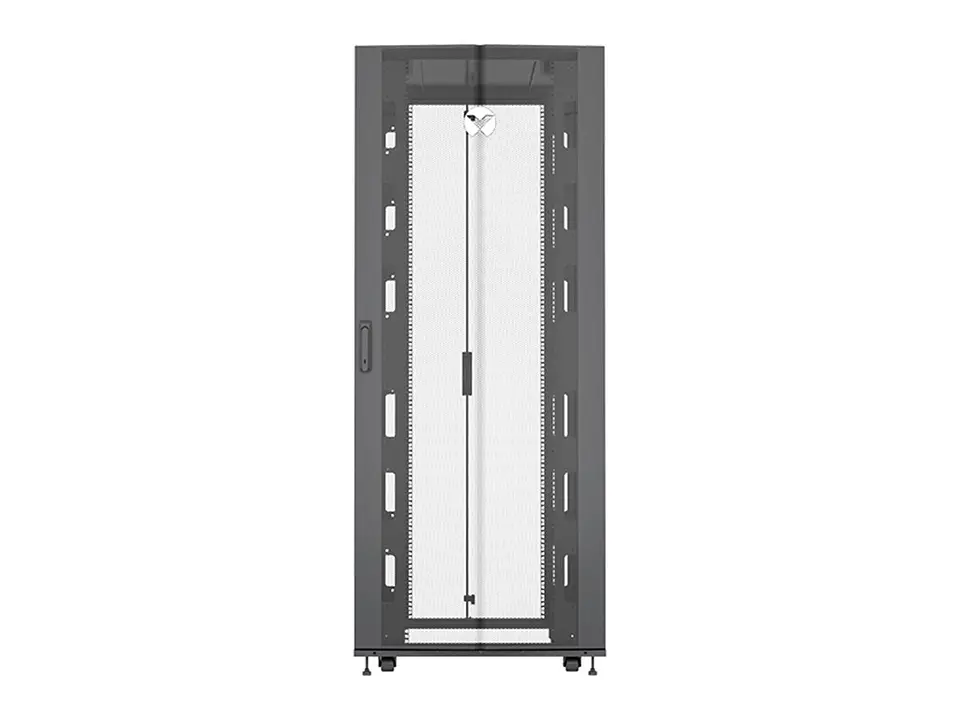 Vertiv VR3150 - Gabinete de Piso 42-RU 2,000 x 800 x 1,100mm VR Rack Negro (Puerta frontal simple y posterior doble hoja, ambas con malla) 2