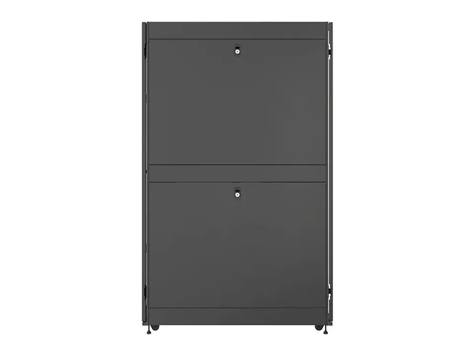 Vertiv VR3150 - Gabinete de Piso 42-RU 2,000 x 800 x 1,100mm VR Rack Negro (Puerta frontal simple y posterior doble hoja, ambas con malla) 4