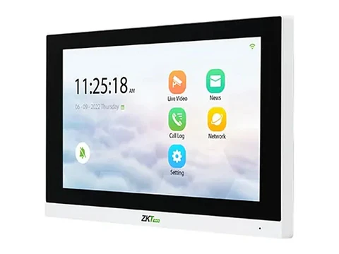 ZKTeco VT07-B01-W - Monitor de Video Portero Compatible con ONVIF y Controles de Acceso Zk