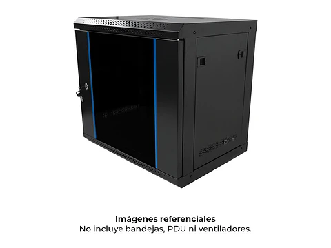 Finen W1-5409 - Gabinete de Pared 9-RU 501 x 540 x 400mm c/puerta de vidrio. (SE ENTREGA DESARMADO)