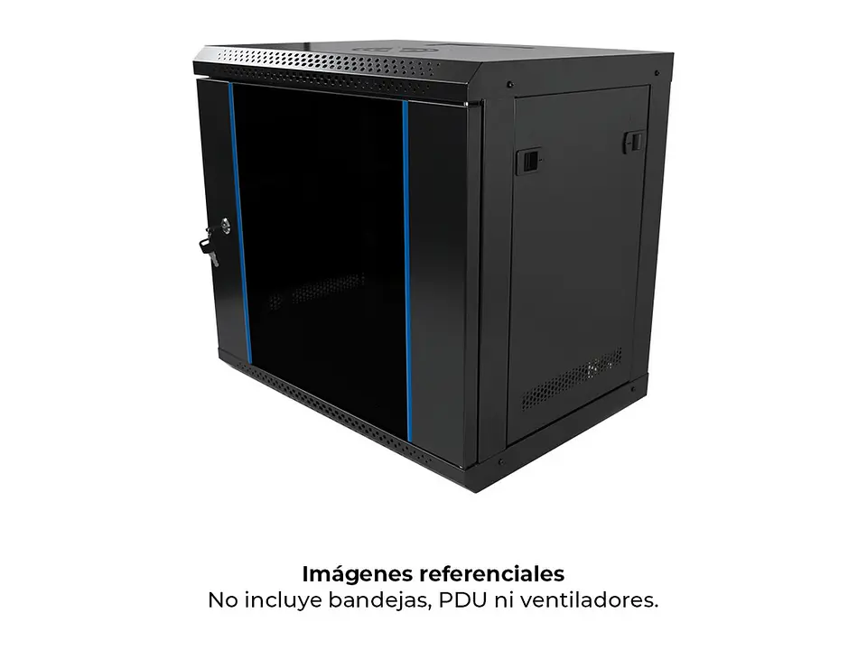 Finen W1-5409 - Gabinete de Pared 9-RU 501 x 540 x 400mm c/puerta de vidrio. (SE ENTREGA DESARMADO) 1