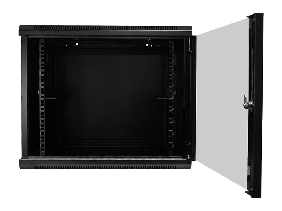 LinkBasic WCB09-66-BAA - Gabinete de Pared 9-RU 500 x 600 x 600mm (Puerta c/Vidrio de Seguridad y Paneles Laterales Desmontables) 3