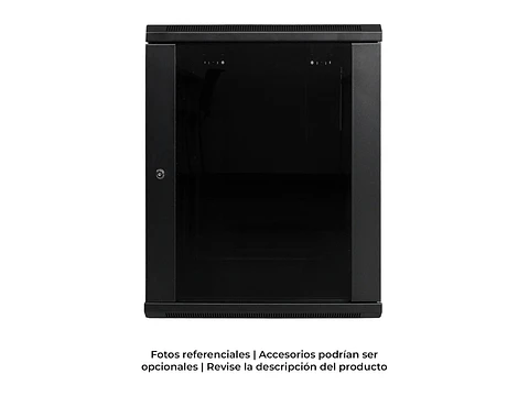 LinkBasic WCB15-66-BAA - Gabinete de Pared 15-RU 769 x 600 x 600mm (Puerta c/Vidrio de Seguridad y Paneles Laterales Desmontables)