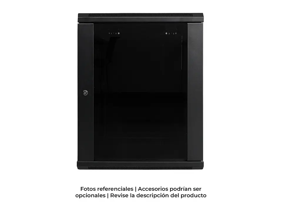 LinkBasic WCB15-66-BAA - Gabinete de Pared 15-RU 769 x 600 x 600mm (Puerta c/Vidrio de Seguridad y Paneles Laterales Desmontables) 1