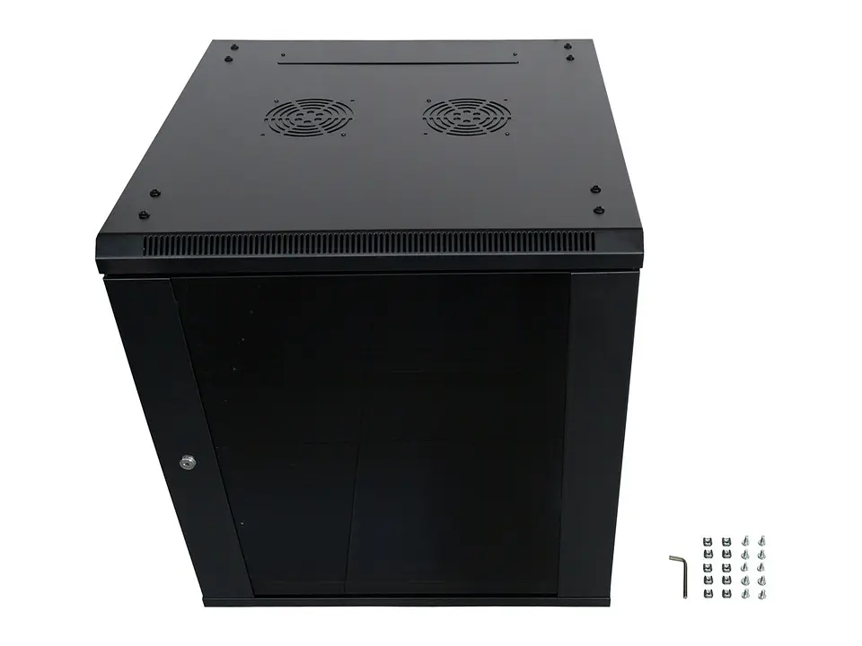 LinkBasic WCB15-66-BAA - Gabinete de Pared 15-RU 769 x 600 x 600mm (Puerta c/Vidrio de Seguridad y Paneles Laterales Desmontables) 2