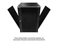 LinkBasic WCB18-66-BAA - Gabinete de Pared 18-RU 901 x 600 x 600mm (Puerta c/Vidrio de Seguridad y Paneles Laterales Desmontables) - Miniatura 1