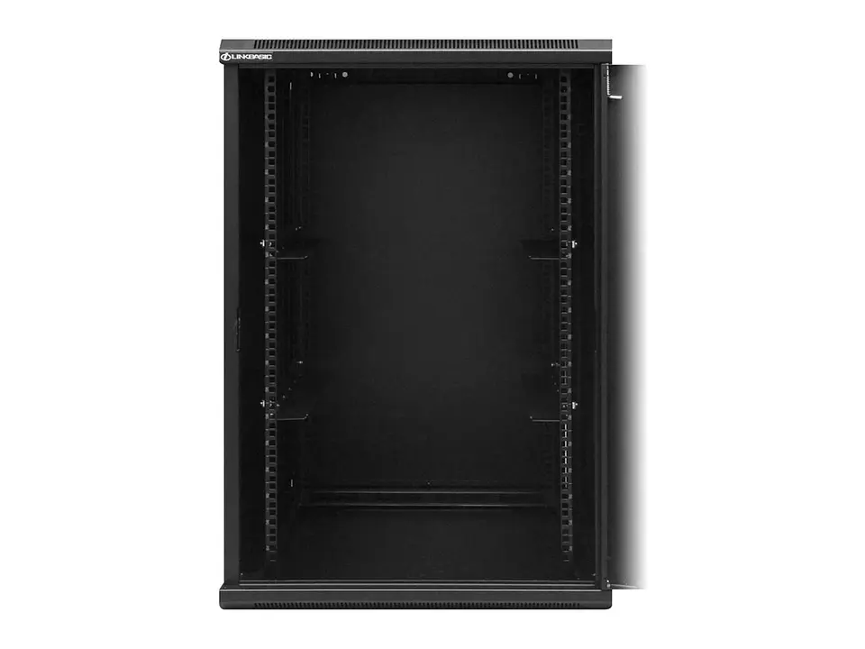 LinkBasic WCB18-66-BAA - Gabinete de Pared 18-RU 901 x 600 x 600mm (Puerta c/Vidrio de Seguridad y Paneles Laterales Desmontables) 3