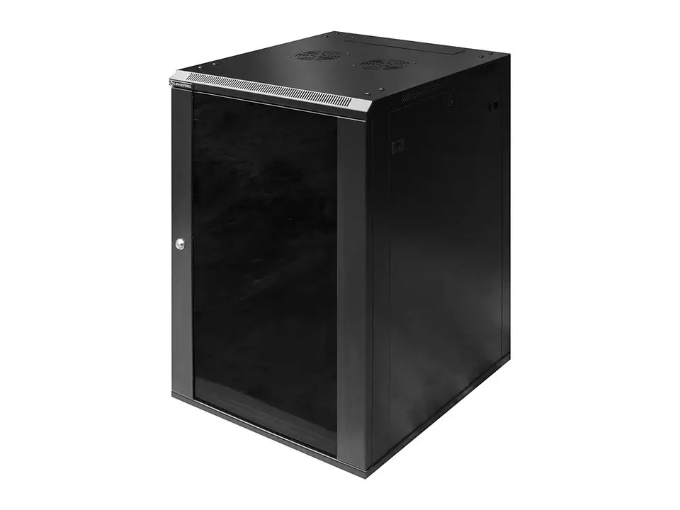 LinkBasic WCB18-66-BAA - Gabinete de Pared 18-RU 901 x 600 x 600mm (Puerta c/Vidrio de Seguridad y Paneles Laterales Desmontables) 4