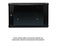 LinkBasic WCC06-655-BAA - Gabinete de Pared 6-RU 367 x 600 x 550mm (Abatible, Puerta c/Vidrio de Seguridad ) - Miniatura 1