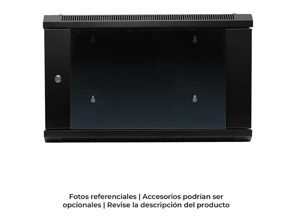 LinkBasic WCC06-655-BAA - Gabinete de Pared 6-RU 367 x 600 x 550mm (Abatible, Puerta c/Vidrio de Seguridad ) 1