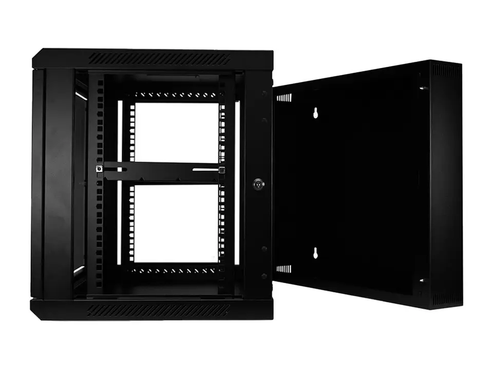 LinkBasic WCC09-655-BAA - Gabinete de Pared 9-RU 500 x 600 x 550mm (Abatible, Puerta c/Vidrio de Seguridad ) 4