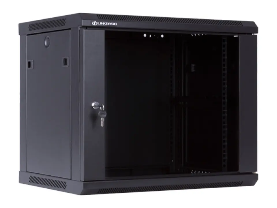 LinkBasic WCE09-645-BAA-C - Gabinete de Pared 9-RU 501 x 600 x 450mm (Puerta c/Vidrio de Seguridad y Paneles Laterales Desmontables) 3