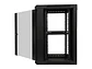 LinkBasic WCE12-645-BAA-C - Gabinete de Pared 12-RU 635 x 600 x 450mm (Puerta c/Vidrio de Seguridad y Paneles Laterales Desmontables) - Miniatura 4