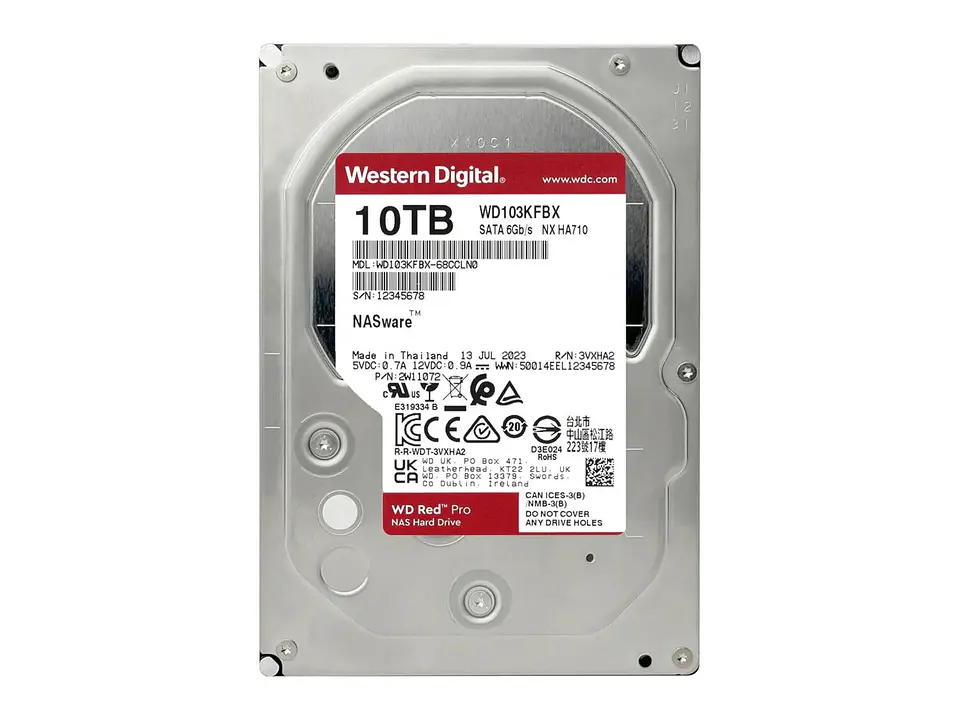 Western Digital WD103KFBX - Disco Wd Red NAS 10TB Pro - SATA 2