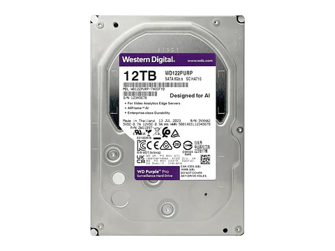 Western Digital WD122PURP - Disco Wd Purple 12TB Pro