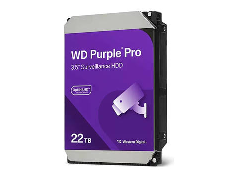 Western Digital WD221PURP - Disco duro WD Purple Pro 22TB, SATA, 7200 rpm, 3.5", 512MB Cache