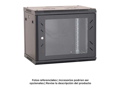 Finen WM6615 - Gabinete de Pared 15-RU 769 x 600 x 600mm (Puerta c/Vidrio de Seguridad y Paneles Laterales Desmontables)