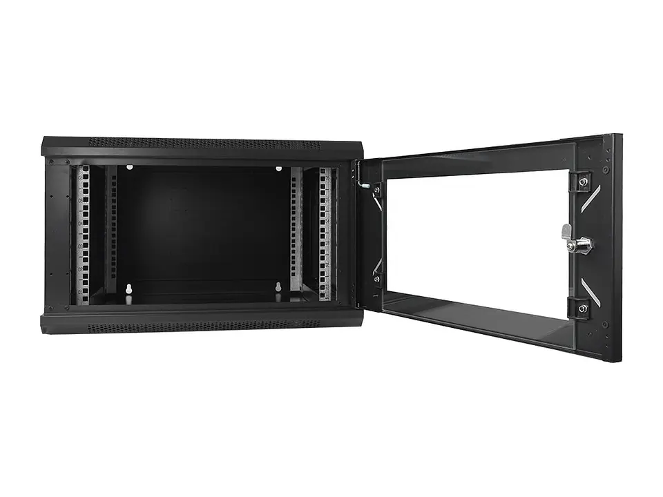 Finen WMG6606 - Gabinete de Pared 6-RU 368 x 600 x 500+100mm (Abatible, Puerta c/Vidrio de Seguridad ) 4