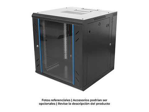 Finen WMG6612 - Gabinete de Pared 12-RU 635 x 600 x 500+100mm (Abatible, Puerta c/Vidrio de Seguridad )