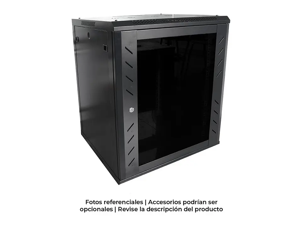 Finen WMG6615 - Gabinete de Pared 15-RU 769 x 600 x 500+100mm (Abatible, Puerta c/Vidrio de Seguridad ) 1