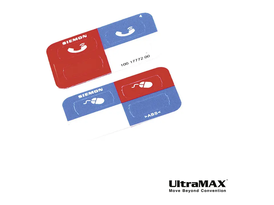 Siemon Z-ICON-06B - Paquete 100 - Icono ID UltraMax color azul para identificación de Jacks. (Pk x 100) 3