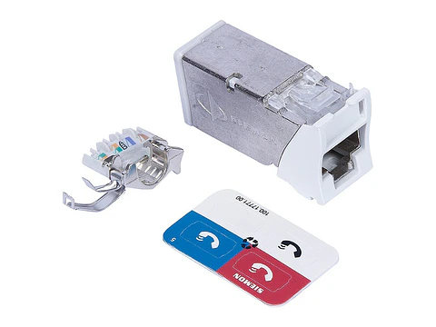 Siemon Z6A-S02B - Jack CAT6A Plano/angular Blanco