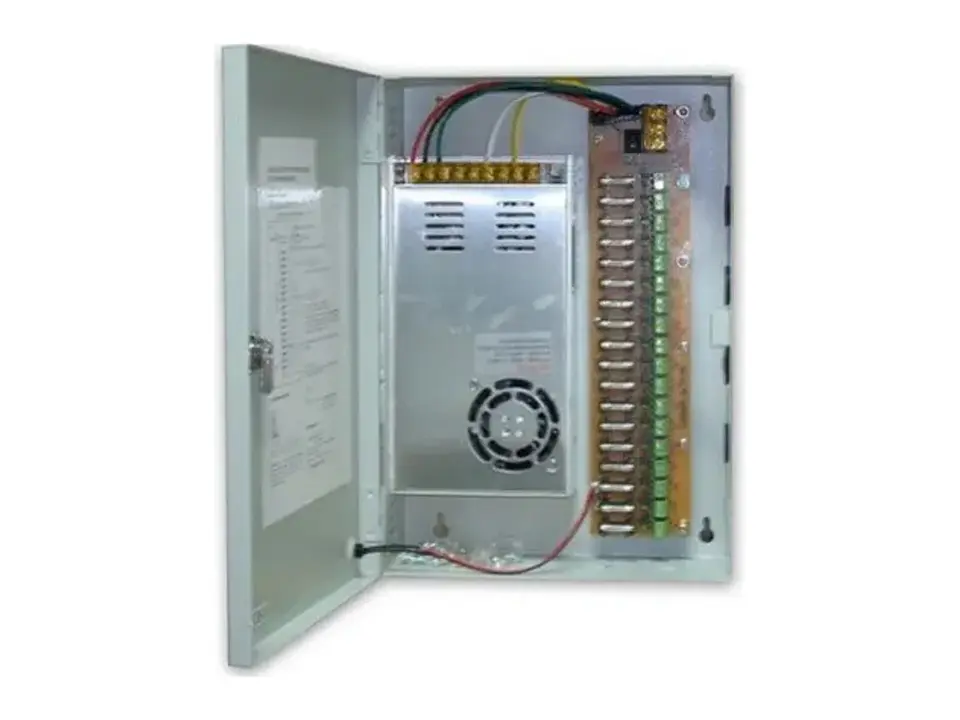 ZKTeco ZK-10A-9CH - Fuente Supervisada de 12V 10AMP 9 Canales de Conexion 1