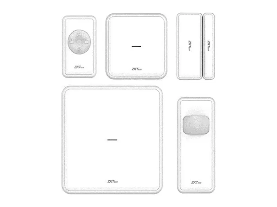 ZKTeco ZK-AP101 - Kit de Alarma - Sensor de Movimiento y Contacto Magnetic -sensor de Aniego y Control Remoto 1