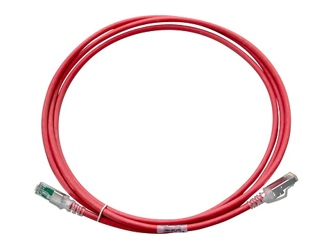 Siemon ZM6A-S07-03 - Patch Cord S/FTP RJ-45, 4 Pares, Cat.6A, LSOH Z-MAX 2.1m. Rojo