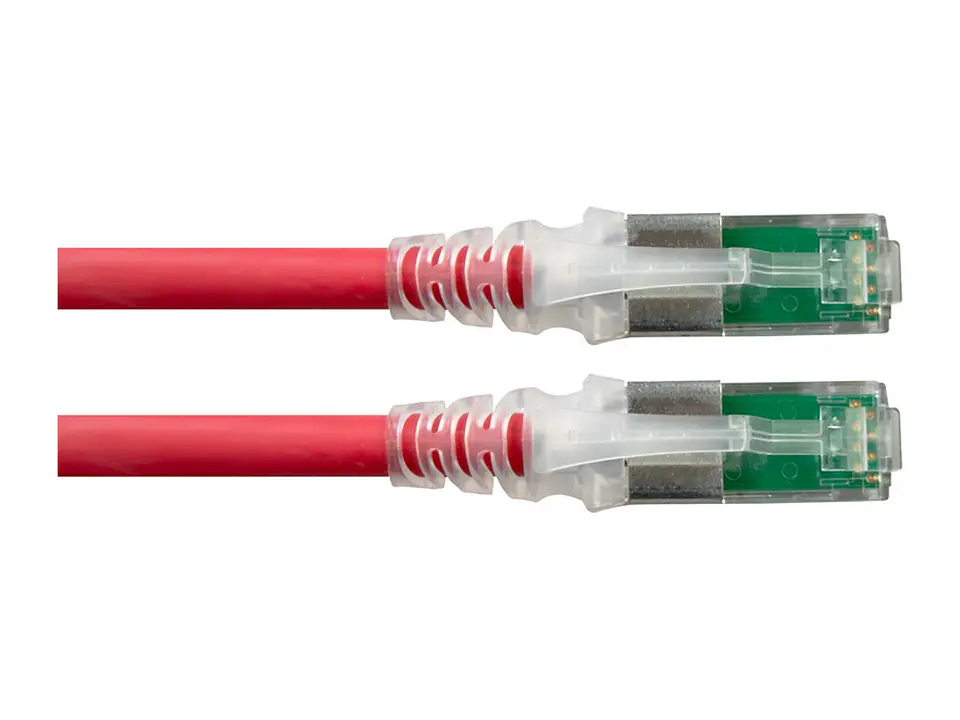 Siemon ZM6A-S07-03 - Patch Cord S/FTP RJ-45, 4 Pares, Cat.6A, LSOH Z-MAX 2.1m. Rojo 3