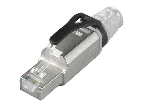 Siemon ZP1-6AS-01B - Plug CAT6A Blindado MPTL 22-26 AWG. Incluye bota con latch de protección. Presentación: Bulk