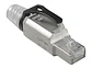 Siemon ZP1-6AS-01B - Plug CAT6A Blindado MPTL 22-26 AWG. Incluye bota con latch de protección. Presentación: Bulk - Miniatura 2