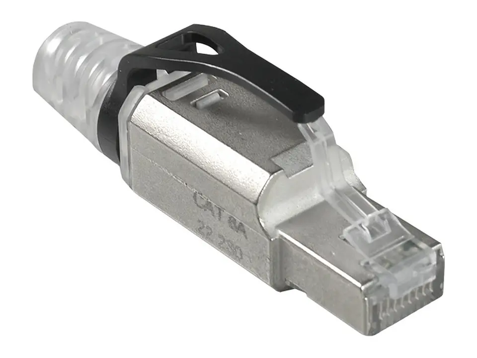 Siemon ZP1-6AS-01B - Plug CAT6A Blindado MPTL 22-26 AWG. Incluye bota con latch de protección. Presentación: Bulk 2